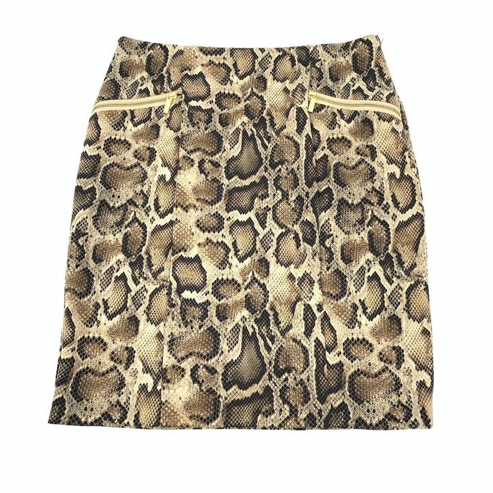 Michael By Michael Kors Python Snakeskin Print Pe… - image 1